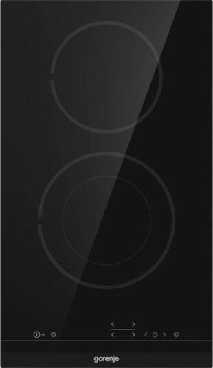 Gorenje ECT322BCSC Glasskeramisk Komfyrtopp 2 Kokesoner med Touchkontroll Svart