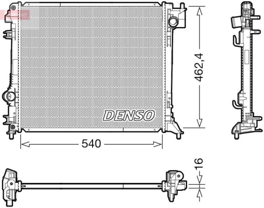 Radiator DENSO DRM46063