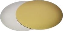 Kagepap Ø160mm 800G Sølv/Guld,100 Stk/Krt