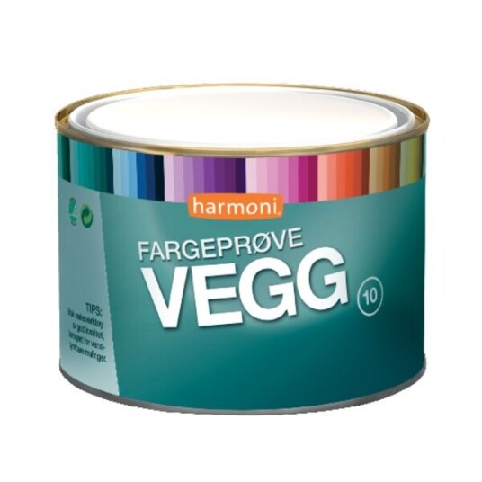 Harmoni Veggmaling 10 Fargeprøve Base Hvit 0.45 l Silkematt