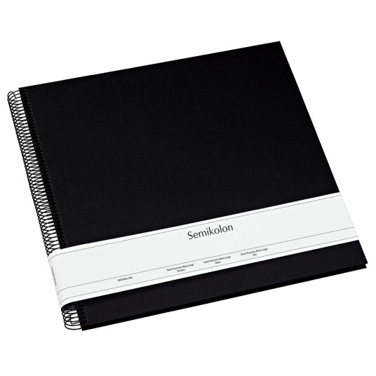 Semikolon Album Spiral Black Black L