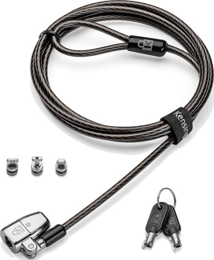 Kensington ClickSafe 2.0 Universal 3-i-1 Laptoplås Nøkkel