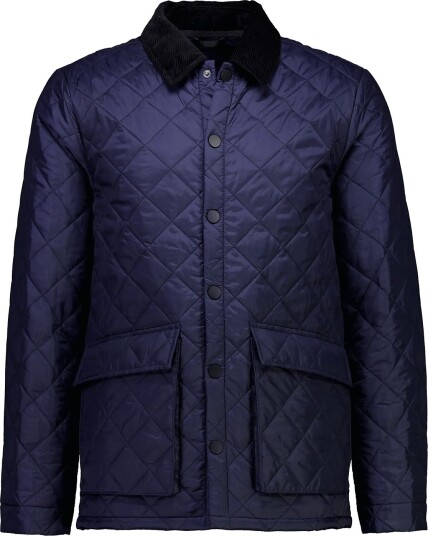 Lindbergh Quilted Jacket With Corduroy Collar NAVY XL