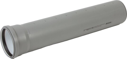 Huliot HT Pro Avløpsrør M/Muffe Ø50 1000 Mm Grå Huliot HT Pro Avløpsrør M/Muffe Ø50 1000 Mm Grå