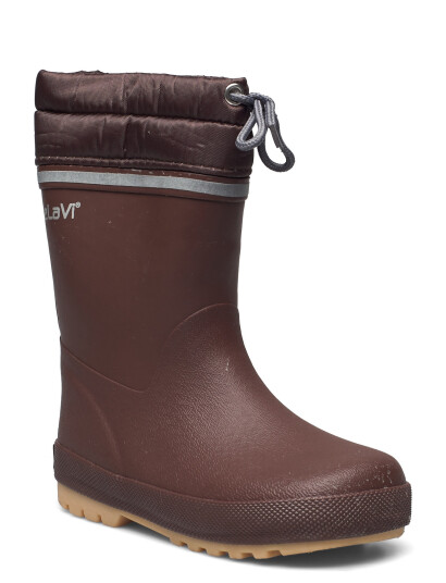 CeLaVi Thermal Wellies W.lining-Solid - Brown - 19