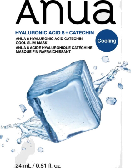 Anua 8 Hyaluronic Acid Kjølende Ansiktsmaske med Grønn Te - 1 stk.