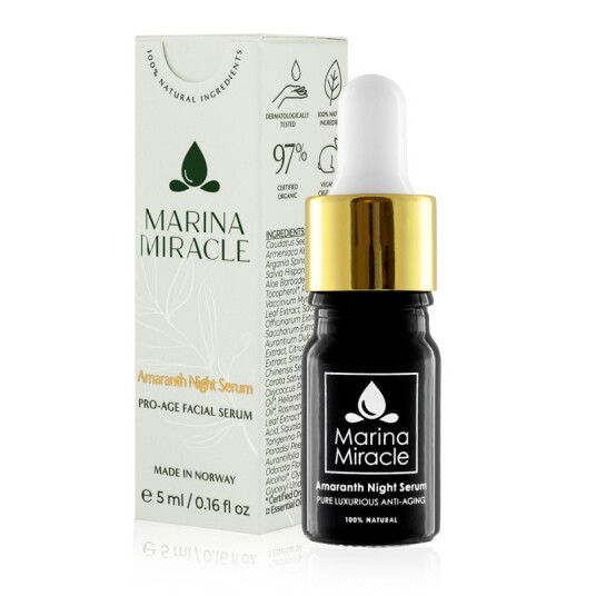 Marina Miracle Amaranth Night Serum -Travel size 5 ml