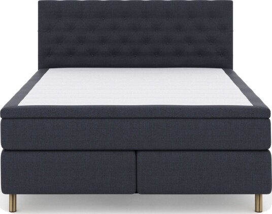 Select No 6 Komplett Sengepakke 210x210 Fast Lateks/Memory Blå/Kobberben