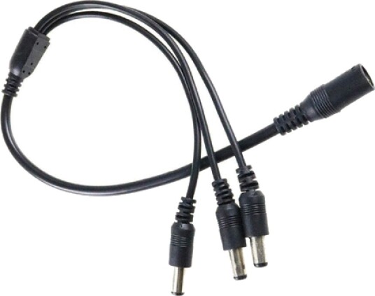 DC kabel 3 veis splitter   5V 48V svart
