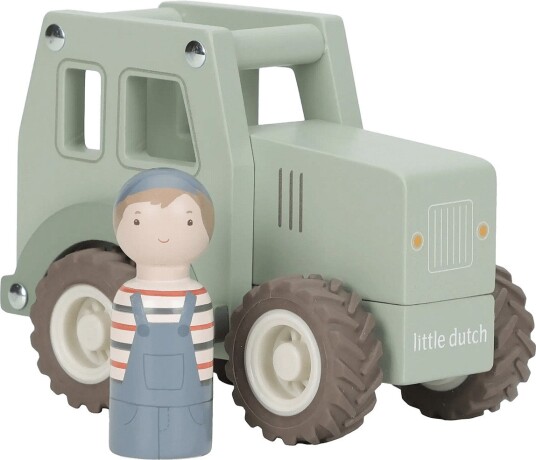Little Dutch Tractor W/Pegdoll Green ONE SIZE Little Dutch Tractor W/Pegdoll Green ONE SIZE