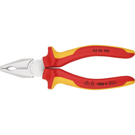 Knipex 1000V Kombinasjonstang 160 mm med Flerkomponent-Grep