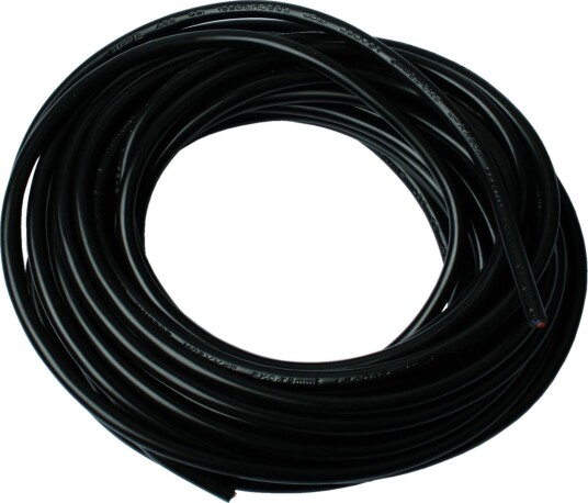 Elworks Rund Plastledning 2 × 0,75 mm² 10 m Svart