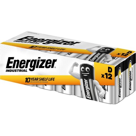 Energizer D Alkalisk Batteri 12-pakning - Universale Batterier