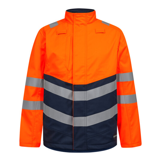 Engel Safety+ softshelljakke Oransje/Blått blekk SEW-1324-185-10165 M