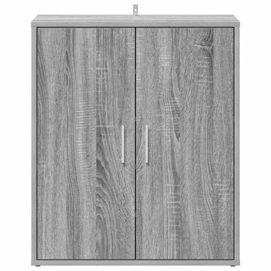 vidaXL Skohylle gr? sonoma 60x35x70 cm konstruert tre vidaXL Skohylle gr? sonoma 60x35x70 cm konstruert tre