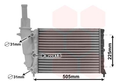Radiator VAN WEZEL 17002138