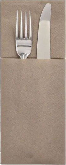 Papstar Bestikkposer Beige 100-pakning 87481