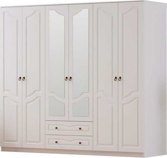 Brelin Garderobe 210x210 cm - Matt Hvit