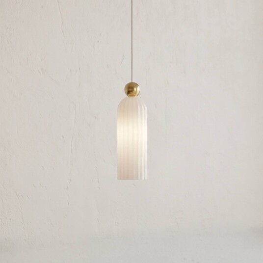 Maytoni Pendellampe i glass Antic, dimbar, Messing / gull, Stue / spisestue, Glass, Moderne