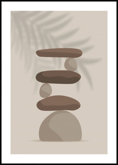 Balanced Zen Stones Plakat / 100x150