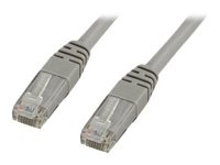 X-Shield - Koblingskabel - RJ-45 (hann) til RJ-45 (hann) - 1 m - UTP - CAT 6 - halogenfri, formstøpt - grå