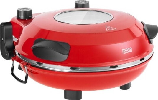 Teesa Supreme + Pizzaovn 1200 W 32 Cm Vindu Avtagbar Stein Styring Av To Varmeovner Teesa Supreme + Pizzaovn 1200 W 32 Cm Vindu Avtagbar Stein Styring Av To Varmeovner