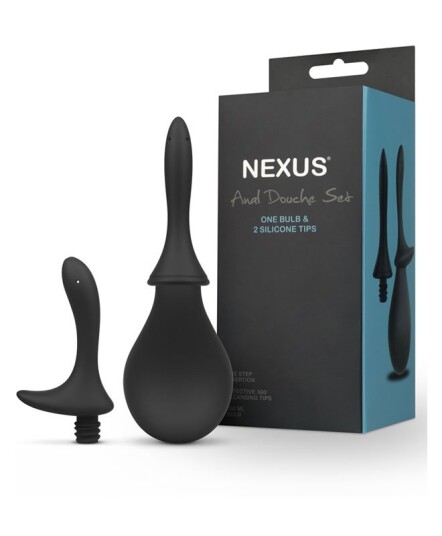 Nexus Anal Douche Set, One Bulb & 2 Silicone Tips