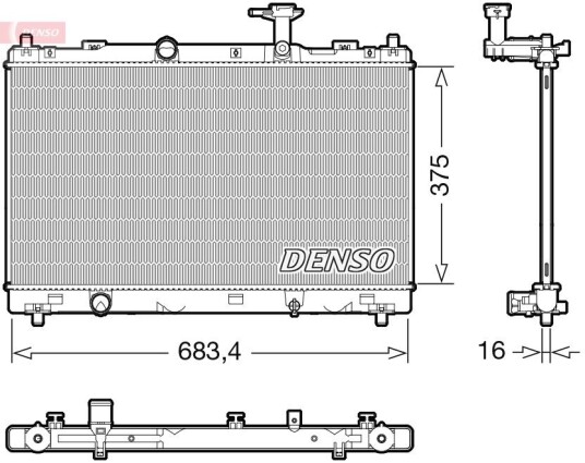 Radiator DENSO DRM47038 Radiator DENSO DRM47038
