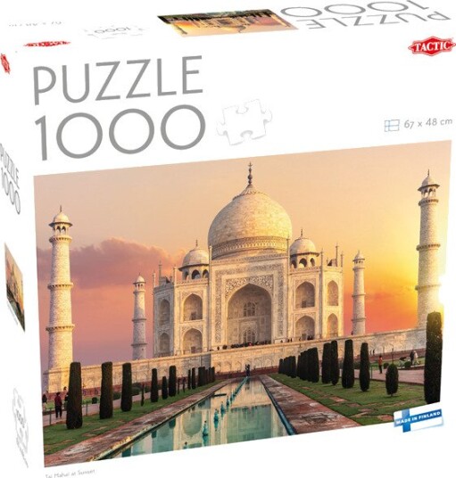 Tactic 1000 pcs puzzle: Taj Mahal at Sunset