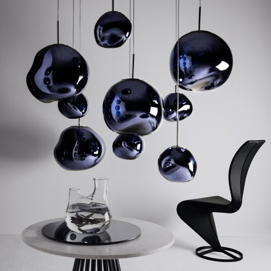 Melt LED hengelampe Ø 50 cm røykgrå   Tom Dixon   Stue   Design   Plast   Med en lyskilde