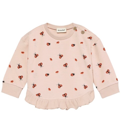 Minymo Sweatshirt Ls Aop Pink 62 Minymo Sweatshirt Ls Aop Pink 62