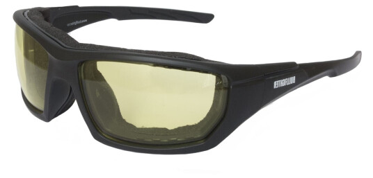 Bullfighter Solbrille Svart Ramme / Gult glass