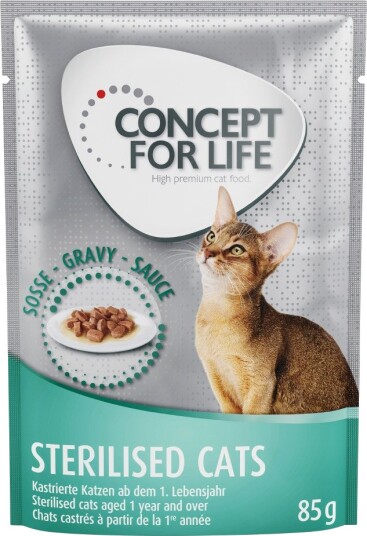 Concept For Life Sterilised Cats I Saus 12 X 85 G Concept For Life Sterilised Cats I Saus 12 X 85 G