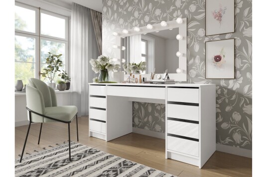 Adrash Skrivebord 55x154 cm Hvit