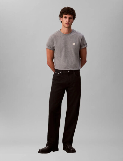 Calvin Klein Jeans Ss Badge 30S Jersey Classic Tee - Grey - S