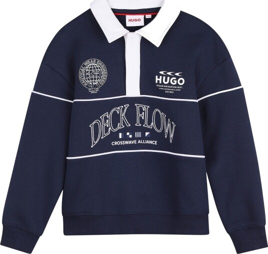Hugo Kids Sweatshirt Navy 128
