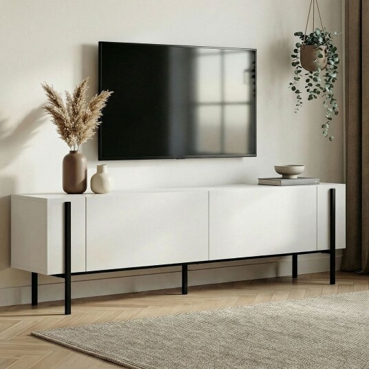 Homitis Tv Stand Nexus Hvit Homitis Tv Stand Nexus Hvit