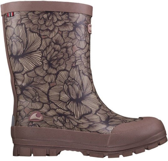 Viking Jolly Thermo Print Fôret Gummistøvel Dusty Pink/Cream 25 Viking Jolly Thermo Print Fôret Gummistøvel Dusty Pink/Cream 25