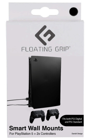 Floating Grip Playstation 5 wall mount Bundle Black