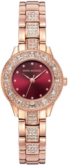 Mark Maddox Dameklokke MM0019 77 Classic Rose gulltonet stål Ø26 mm