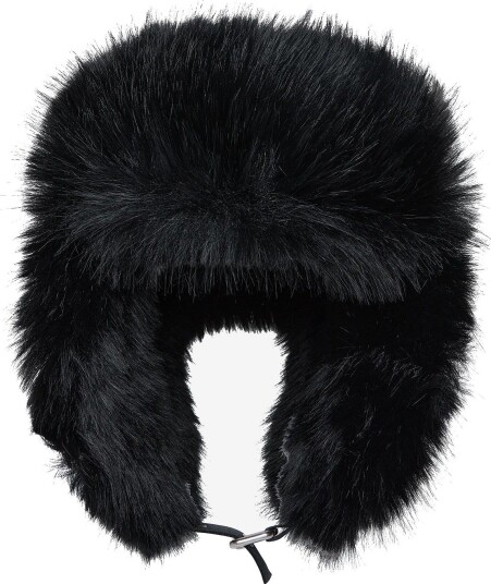 Moose Knuckles Original Trapper Hat - BLACK W/BLK FF - S/M