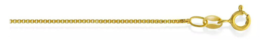 Veneziansk kjede i forgylt 925 sølv 0,7 mm, 38 cm