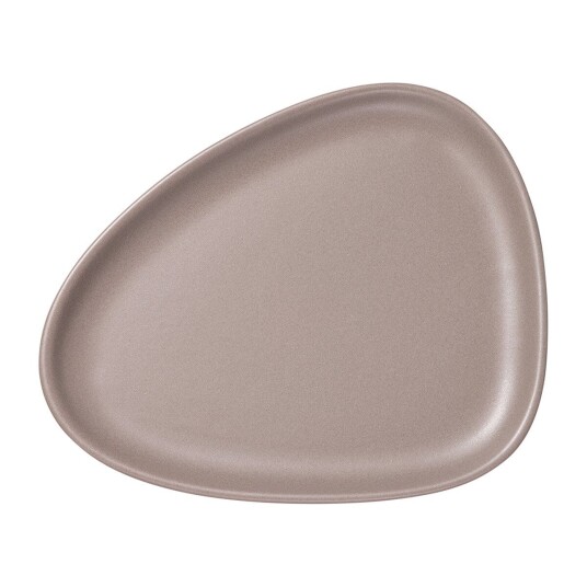 Lind DNA Curve Stoneware asjett 19x22 cm Warm grey