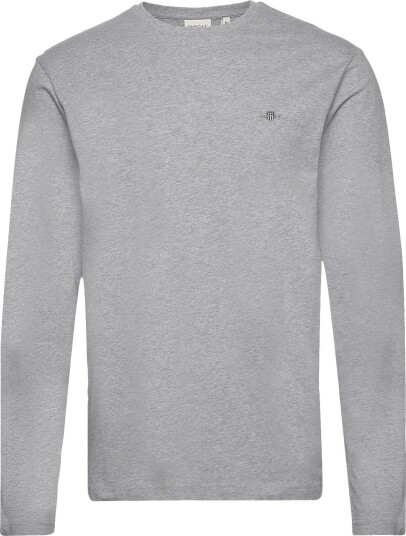 Gant Shield Long Sleeve T Shirt GREY MELANGE X3XL Gant Shield Long Sleeve T Shirt GREY MELANGE X3XL