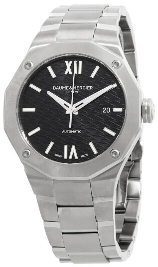 Baume & Mercier Herreklokke M0A10621 Riviera Sort/Stål Ø42 mm Baume & Mercier Herreklokke M0A10621 Riviera Sort/Stål Ø42 mm