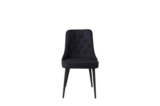 VelvetDeluxe spisestuestoler svart.