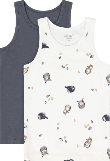 CeLaVi Undershirt 2 Pack GRAY WHALE 110