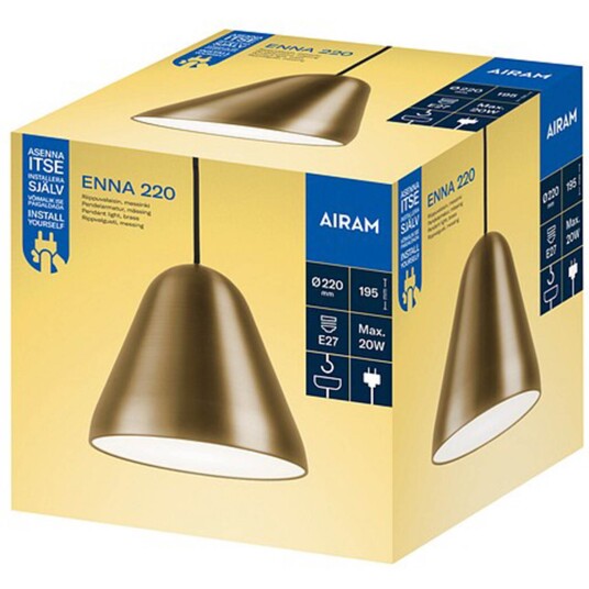 Airam Enna 220 E27 mässing