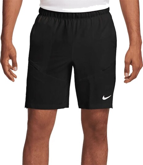 Nike M Court Dri Fit Advantage Short 9" Padel  og tennisshorts herre Svart/Vit M