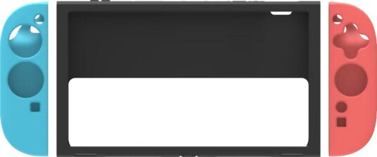 Deltaco GAM-192 Silikonetui Nintendo Switch 2 med Joy-Con Deksel Sort/Blå/Rød